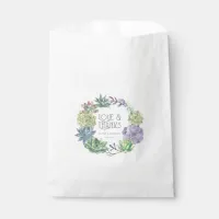 Succulents and Sparkle Wreath Thank You ID515 Favor Bag