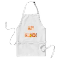 Halloween Squash Text Adult Apron