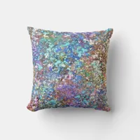 Abstract Art Paint splatters and Flicks Throw Pillow