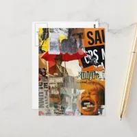 Unique Do Not Pet Fish Screaming  Mixed Media  Postcard