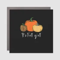 Fall Cute Halloween Pumpkin Thanksgiving It’s Fall Car Magnet