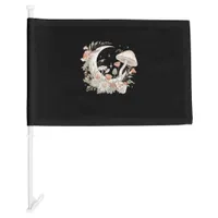 Aesthetic Moon Goblincore And Cottagecore Mushroom Car Flag