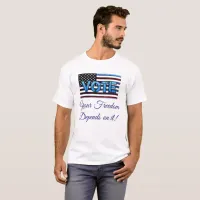 Vote, your freedom depends on it Political Shirt