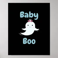 Baby Boo Cute Halloween Kids Or Couples Gift Poster