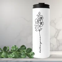 May Birth Month Birthday Month Flower Hawthorne Thermal Tumbler