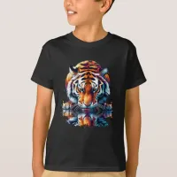 Tiger looking at Reflection in Water T-Shirt