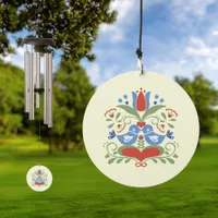 Lovebirds and Blossoms Wind Chime