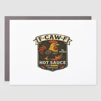 Crow Humor Funny Gothic F-Caw-F Car Magnet