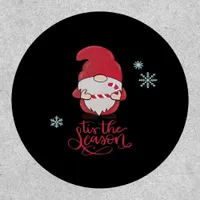 Christmas Gnome With Candycane Patch