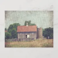 Weathered Wooden Barn Postcard