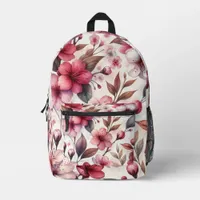 Cherry Blossom Printed Backpack