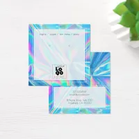 Add A Logo Holographic Iridescent Earring Display