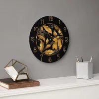 The Cat's Garden Large Clock