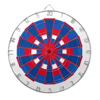 Dartboard - Triangles and Circles Red White Blue