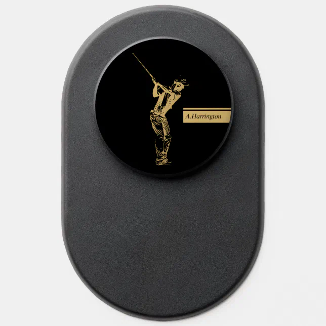 The golden golfer  PopSocket