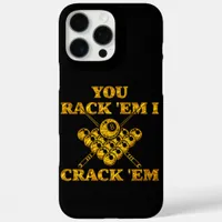 Popular Billiards Quote in Bold Design iPhone 16 Pro Max Case