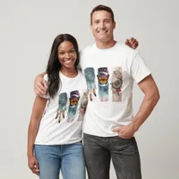 Boho Brushstroke Design T-Shirt