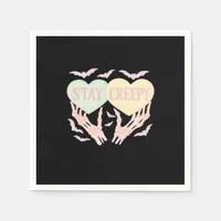 Creepy – Skeleton Hand Holding Hearts Sweet And Sp Napkins