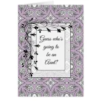 You're going to be an Aunt Announcement card