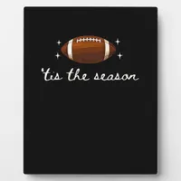 Tis The Season Football  - Retro Football Game Day Plaque