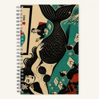 Mid Century Sea Witch on Corporate Meeting Day Notebook