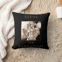 Barbarian Warrior Personalized  Throw Pillow