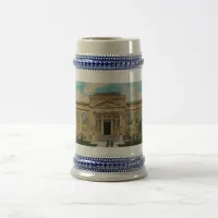 Vintage Carnegie Library Anniston Alabama  Beer Stein