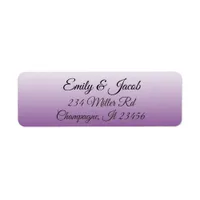 Purple Gradient Return Address Labels