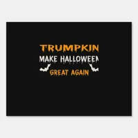 Halloween Trumpkin Funny Make Halloween Great Agai Sign
