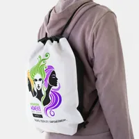 Stylized Colorful Trio of Women IWD 2025 Drawstring Bag