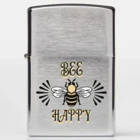 Bee Happy | Vintage Colors Honey Bee Zippo Lighter