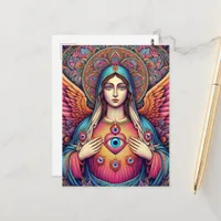  Protection From Evil Sacred Heart Of Mary Postcard