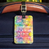 [Painter's Cloth] Rainbow Tie-Dye Luggage Tag