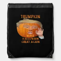 Trumpkin Pumpkin Make Halloween Great Again  Drawstring Bag