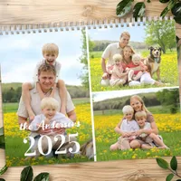2026 Simple Personalized Photo Collage Monthly  Calendar