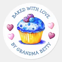 Baked with Love, Handmade Cupcakes Labels