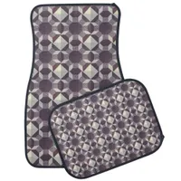 Car Mats - Purple Quilt Pattern