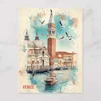 Travel to Venice Italy Postcard