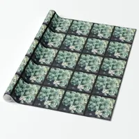 Blooming Succulent Plant Wrapping Paper