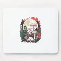 Aesthetic Goblincore And Cottagecore Mushroom Gent Mouse Pad