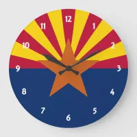  State of Arizona Flag Large Clock