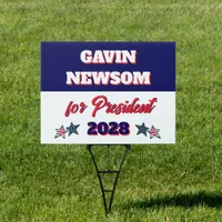 Gavin Newsom for President Political Sign
