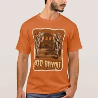 Boo Bayou Haunted Halloween Cartoon T-Shirt