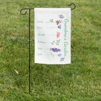 Personalized Grandma's Garden  Garden Flag