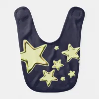 Golden Starburst Baby Bib