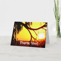 Sunset Horizon Thank You Card