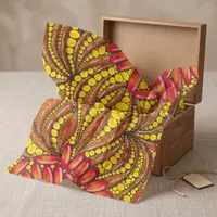 Warm Earthy Boho Abstract Botanical Art Pattern Tissue Paper