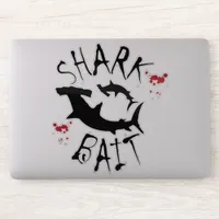 Blood Splashed Shark Bait Funny Surfing Sticker