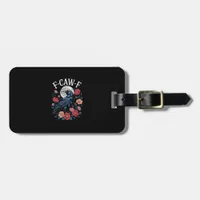 F-Caw-F Crow Gothic Raven Caw Caw For Halloween  Luggage Tag