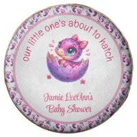 "Hatching Soon" Cute Dinosaur Baby Shower Chocolate Covered Oreo